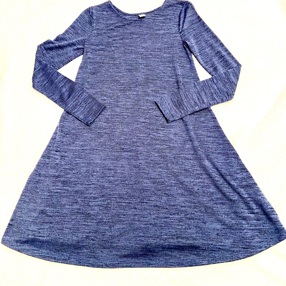 Blue long sleeve dress
